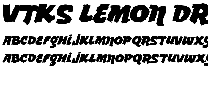 vtks Lemon Drop font